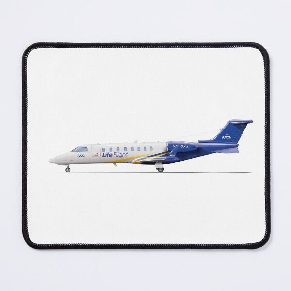 Item preview, BOMBARDIER LEARJET 45 VH-CXJ LIFEFLIGHT 2009 designed and sold by Grubby Fingers Aircraft Illustration.