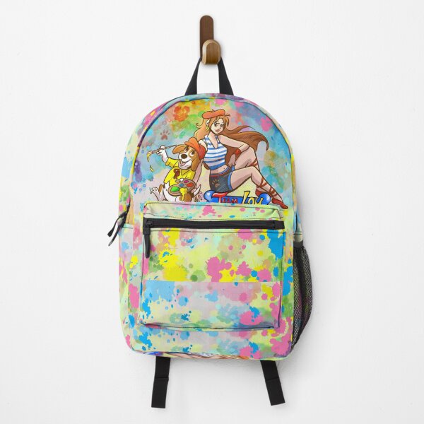 Item preview, Colorful Artistic Girl with Beagle Dog Painting Watercolor Art designed and sold by TeamLouOfficial.