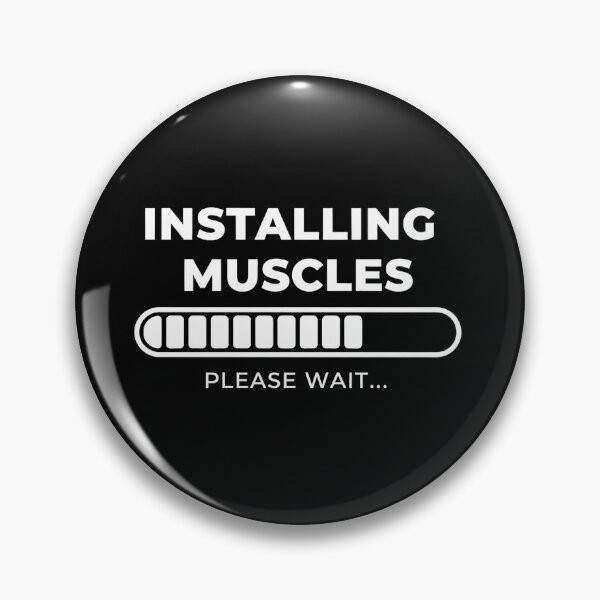 Item preview, Installing Muscles Please Wait Funny Gym Workout designed and sold by eliramaison.
