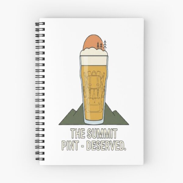 Item preview, The Summit Pint - Deserved Beer Celebration Hiking Art designed and sold by ClaussShop.