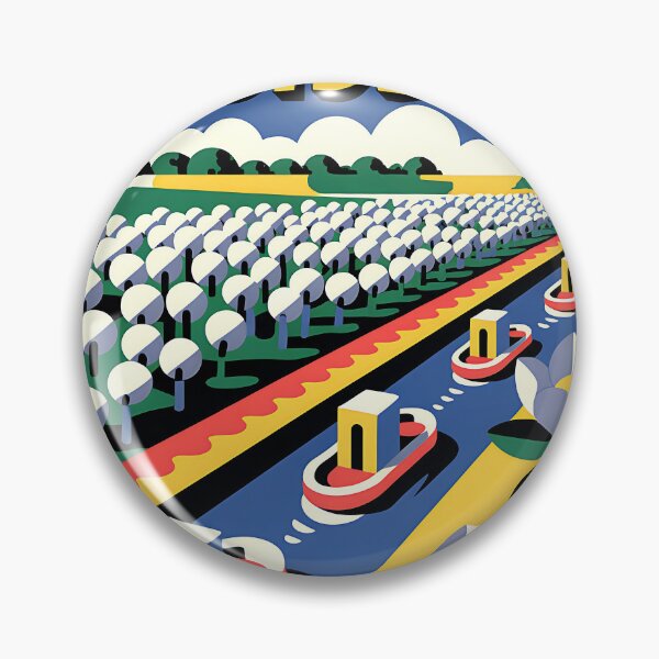 Item preview, Mississippi - Vintage travel poster in the style of Fernand Léger designed and sold by PrintableTravel.