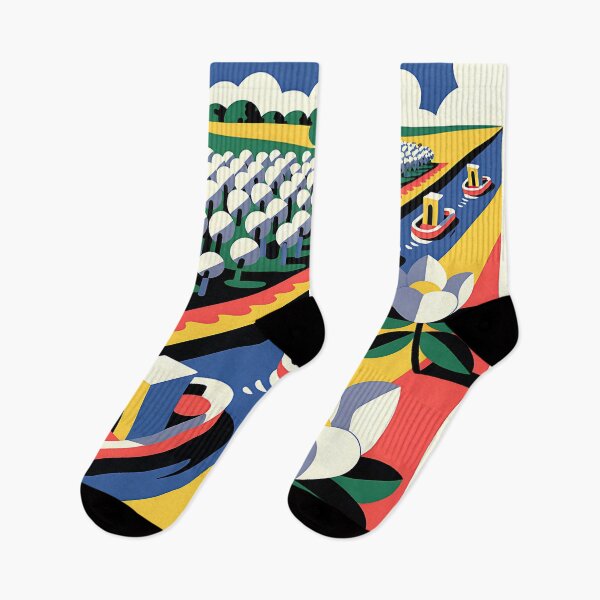 Item preview, Mississippi - Vintage travel poster in the style of Fernand Léger designed and sold by PrintableTravel.