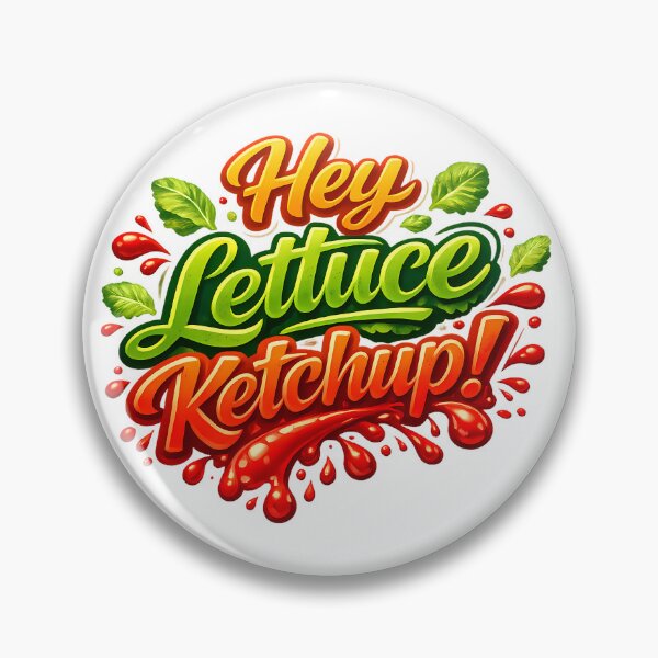 Item preview, Hey Lettuce Ketchup Funny Food Pun T-Shirt – Cute Catch Up Humor Design designed and sold by RvinJo8.