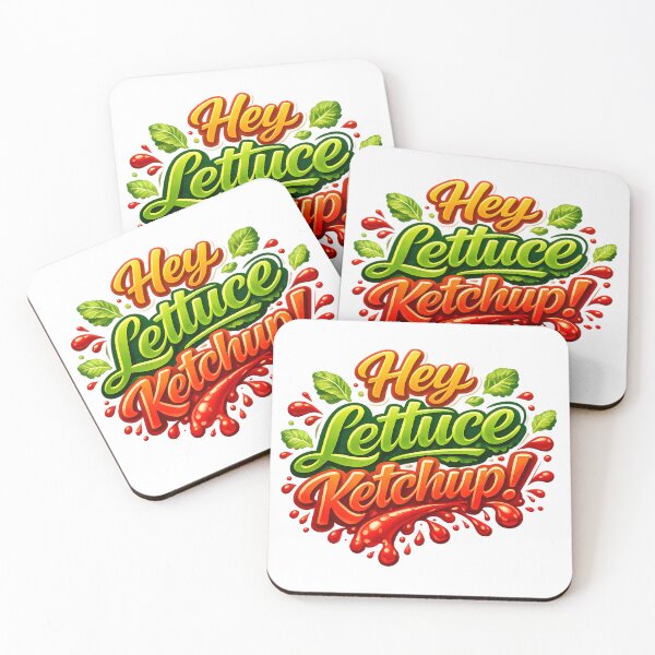 Item preview, Hey Lettuce Ketchup Funny Food Pun T-Shirt – Cute Catch Up Humor Design designed and sold by RvinJo8.