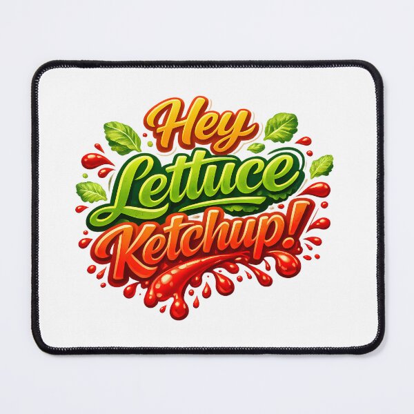 Item preview, Hey Lettuce Ketchup Funny Food Pun T-Shirt – Cute Catch Up Humor Design designed and sold by RvinJo8.