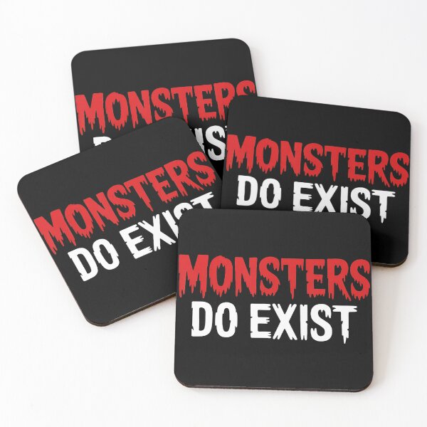 Item preview, Monsters Do Exist Gothic Horror Typography designed and sold by eliramaison.