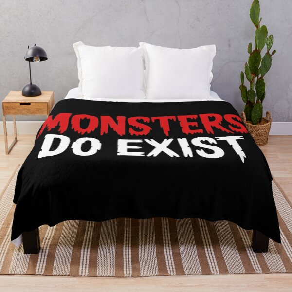 Item preview, Monsters Do Exist Gothic Horror Typography designed and sold by eliramaison.