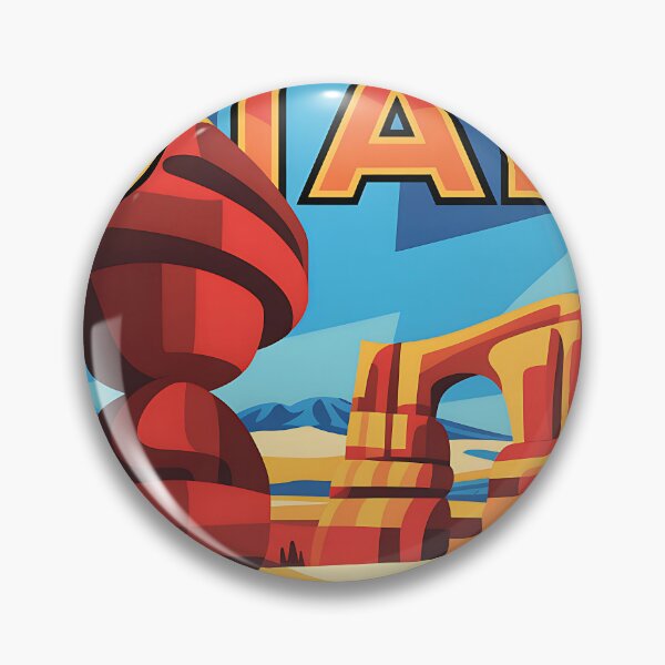Item preview, Utah - Vintage travel poster in the style of Fernand Léger designed and sold by PrintableTravel.