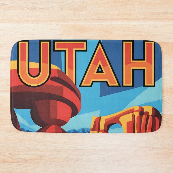 Item preview, Utah - Vintage travel poster in the style of Fernand Léger designed and sold by PrintableTravel.