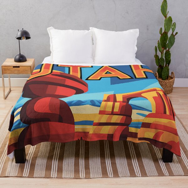 Item preview, Utah - Vintage travel poster in the style of Fernand Léger designed and sold by PrintableTravel.
