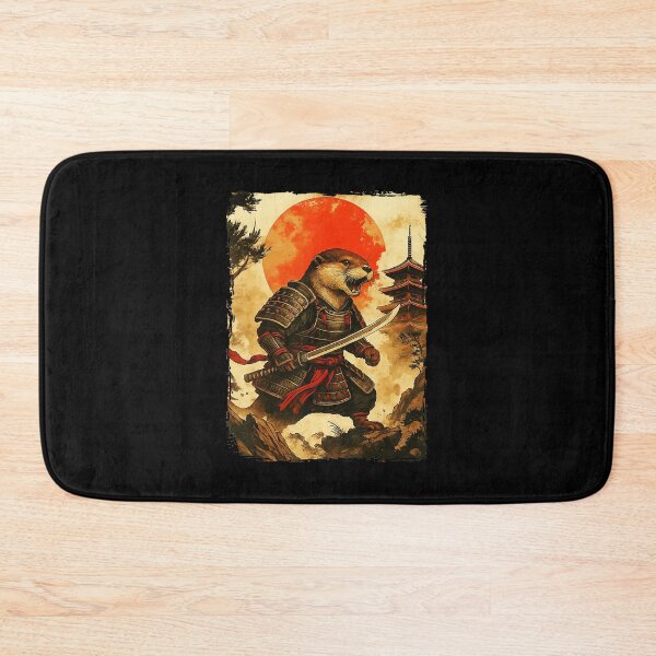 Artikelvorschau, Otter Samurai Vintage japanischer Ukiyoe-Stil entworfen und verkauft von titanlevi.