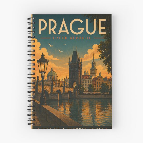 Artikelvorschau, Prager Retro-Reisekunst – Vintage-Stadtkunst aus Tschechien entworfen und verkauft von Ar0undTheW0rld.