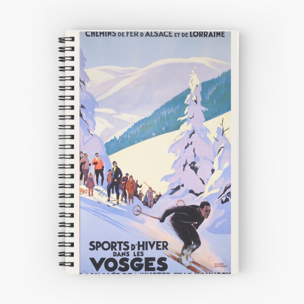 Item preview, Vosges Winter Sports - Vintage Travel Poster designed and sold by BestVarieties.