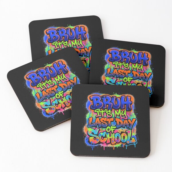 Item preview, Bruh It’s My Last Day of School Graffiti Streetwear Funny Graduation Urban Style Teens designed and sold by Im-Ara.