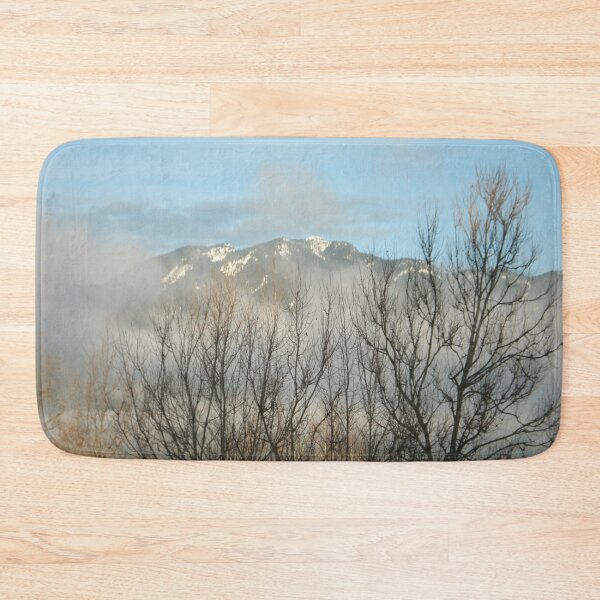 Item preview, Mountain Through Trees colorful scenic photo art designed and sold by SmashingDeals.