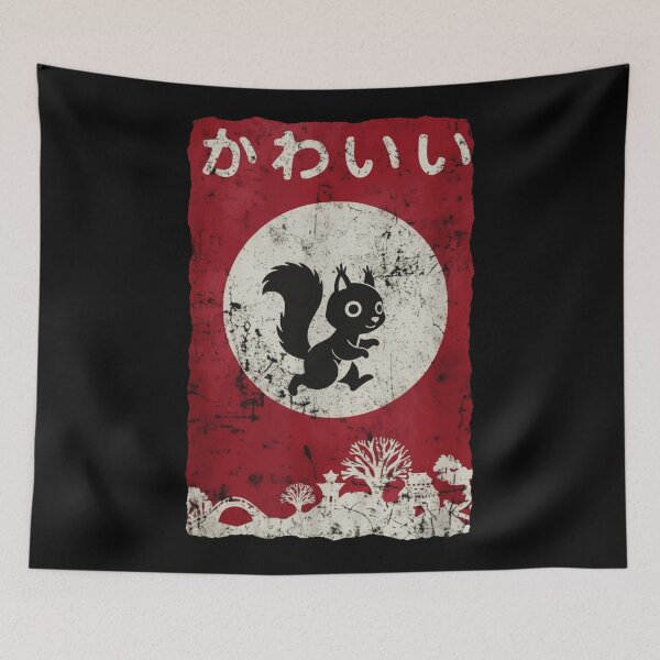 Item preview, Kawaii Squirrel Vintage Japanese Style  designed and sold by JordynLadukeg65.
