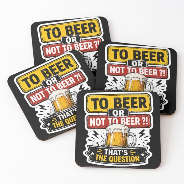 Item preview, To Beer Or Not To Beer? Funny Beer Sticker designed and sold by LazyMoodStudio.