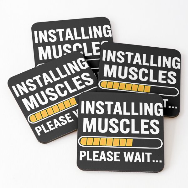 Item preview, Installing Muscles Please Wait Funny Fitness Loading  designed and sold by eliramaison.
