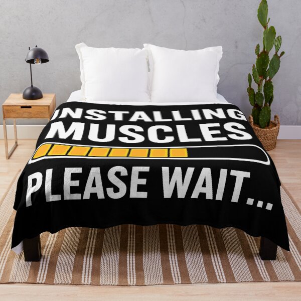 Item preview, Installing Muscles Please Wait Funny Fitness Loading  designed and sold by eliramaison.