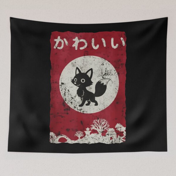 Item preview, Kawaii Fox Vintage Japanese Style Illustration designed and sold by JordynLadukeg65.