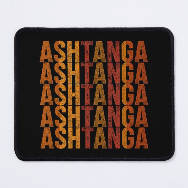 Item preview, Ashtanga Yoga Vintage Design – Retro Distressed Typography, Sunset Color designed and sold by LyricsWear.