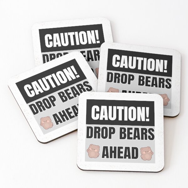Item preview,  Funny Australian Drop Bear Warning Sign Souvenir Gift designed and sold by ByteAndBuy.