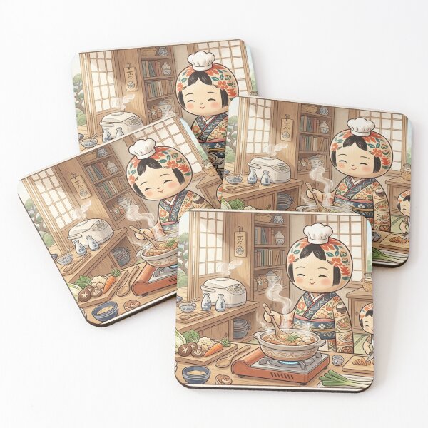 Item preview, Kokeshi Family Kitchen: Heartwarming Japanese Cooking designed and sold by Kokeshidreams.