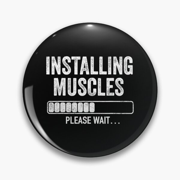 Item preview, Installing Muscles Please Wait Funny Gym Humor designed and sold by eliramaison.