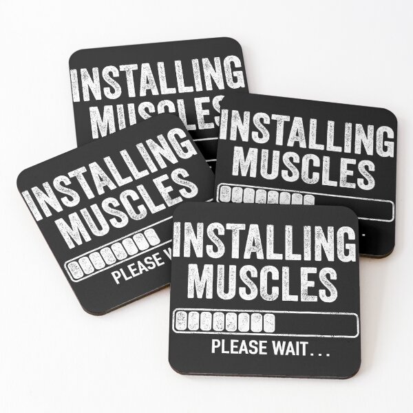 Item preview, Installing Muscles Please Wait Funny Gym Humor designed and sold by eliramaison.