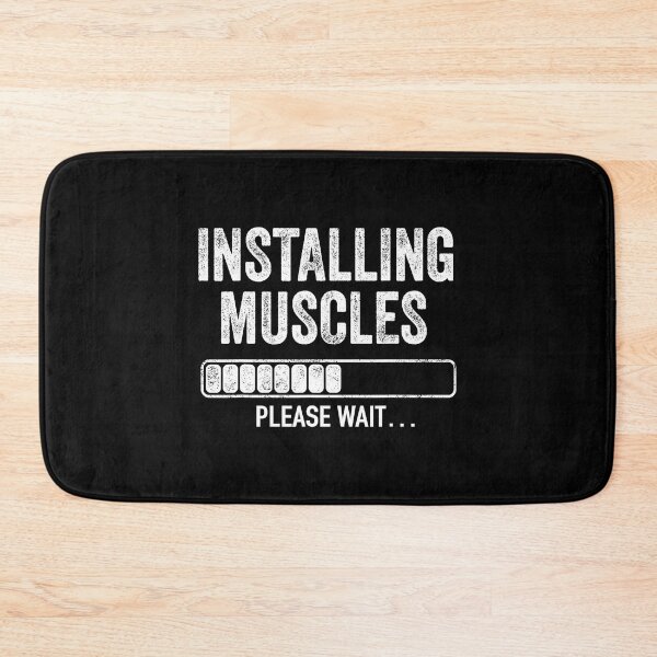 Item preview, Installing Muscles Please Wait Funny Gym Humor designed and sold by eliramaison.