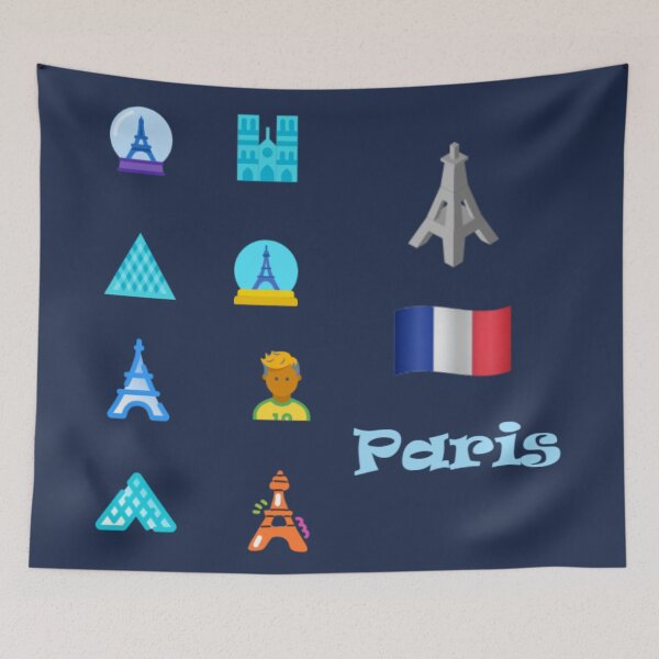 Item preview, Paris Icons — Eiffel Tower & French Culture Sticker Pack designed and sold by Yasmine Mohammed.