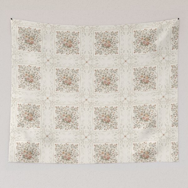 Item preview, Romantic Rose Bouquet Floral Square Pattern designed and sold by SplashTastic.