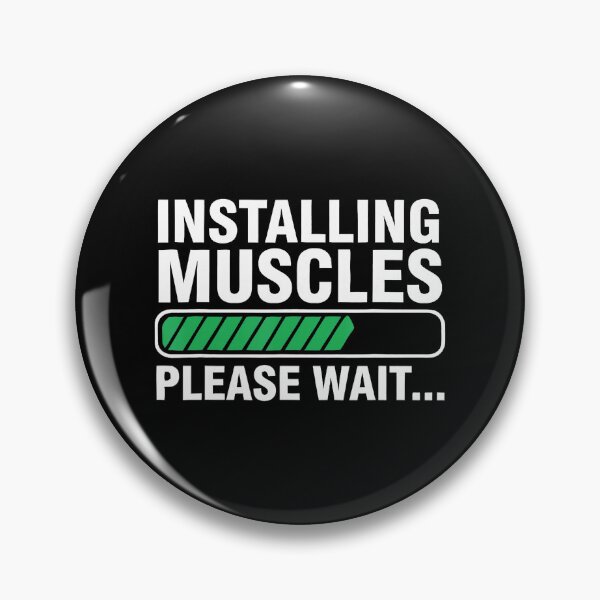 Item preview, Installing Muscles Please Wait Gym Humor Fitness Loading designed and sold by eliramaison.