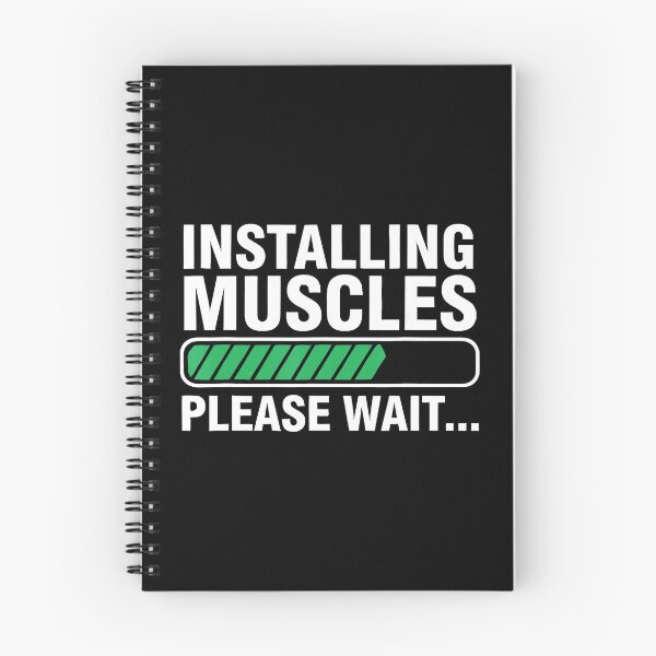 Item preview, Installing Muscles Please Wait Gym Humor Fitness Loading designed and sold by eliramaison.