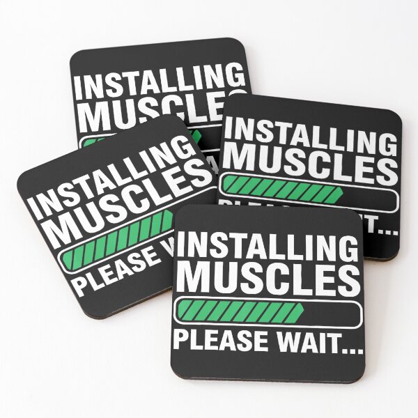 Item preview, Installing Muscles Please Wait Gym Humor Fitness Loading designed and sold by eliramaison.