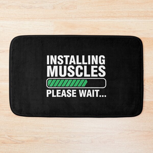Item preview, Installing Muscles Please Wait Gym Humor Fitness Loading designed and sold by eliramaison.