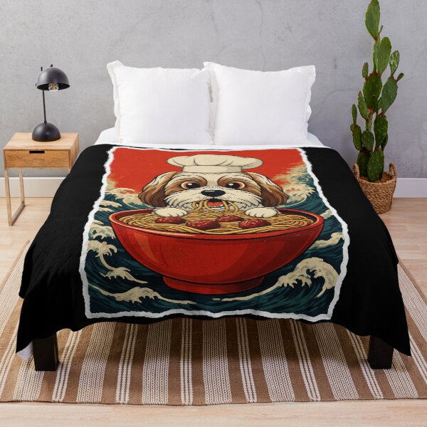 Item preview, Spaghetti Lover Dog Chef Cute Japanese Style designed and sold by JordynLadukeg65.