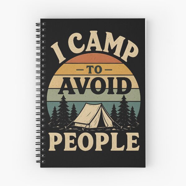 Item preview, Introvert Camping Shirt – I Camp to Avoid People Funny Outdoor Tee designed and sold by Martin's_Design.