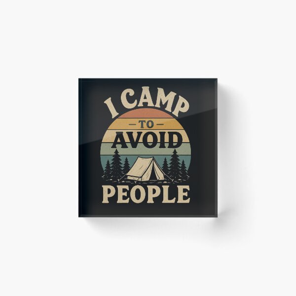 Item preview, Introvert Camping Shirt – I Camp to Avoid People Funny Outdoor Tee designed and sold by Martin's_Design.