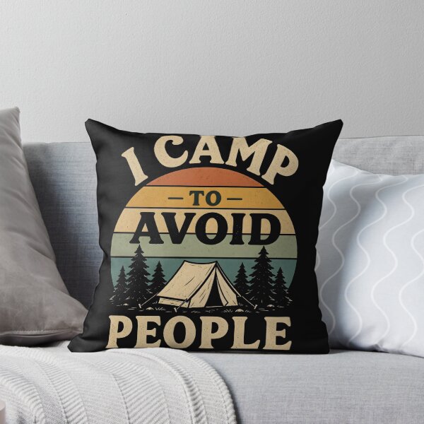 Item preview, Introvert Camping Shirt – I Camp to Avoid People Funny Outdoor Tee designed and sold by Martin's_Design.