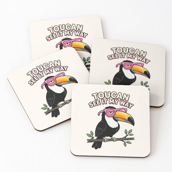 Item preview, Toucan Bird Pun Sarcastic Glasses Animal designed and sold by SplashTastic.