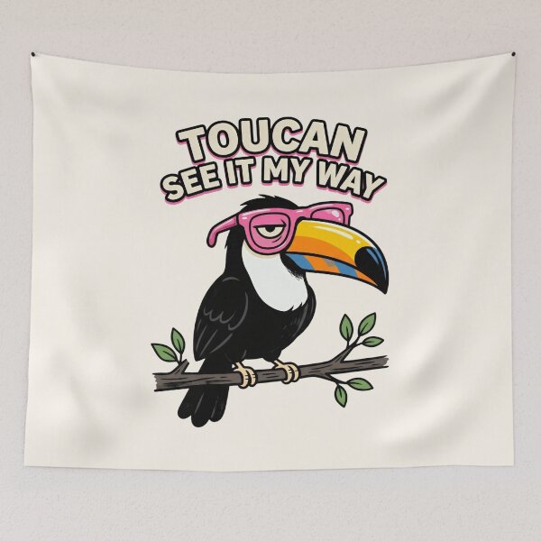 Item preview, Toucan Bird Pun Sarcastic Glasses Animal designed and sold by SplashTastic.