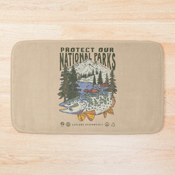 Item preview, Protect Our National Parks Vintage Nature Wildlife Conservation Classic T-Shirt designed and sold by BlitCrankMath.