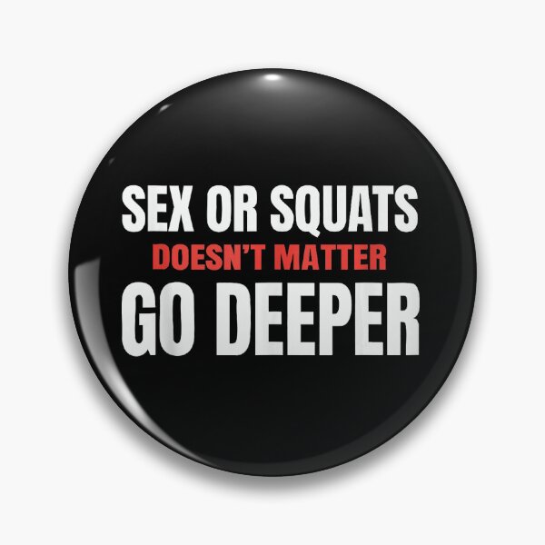 Item preview, Go Deeper Squat Humor Gym Motivation Bold Workout designed and sold by eliramaison.