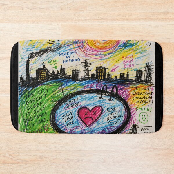 Item preview, Look Up It’s All Fake Dark Doodle City  designed and sold by Modaozushi216.
