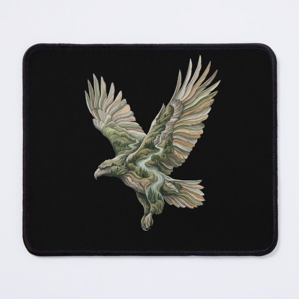 Item preview, River Flight Eagle – Nature Flow Silhouettee designed and sold by printedartgoods.
