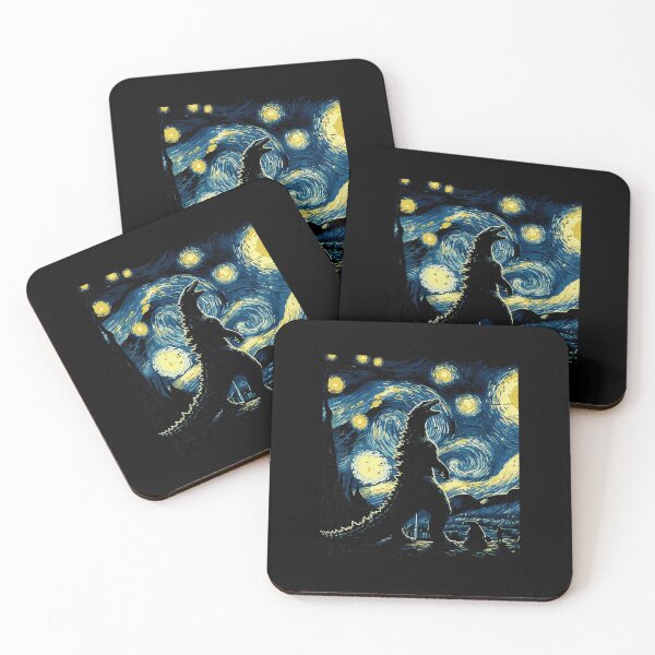 Item preview, Starry Night Monster Silhouette Funny Parody designed and sold by titanlevi.