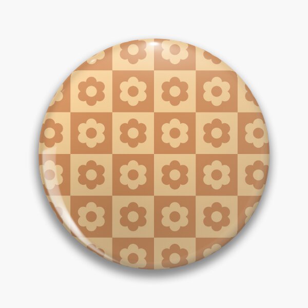 Item preview, Persian orange & caramel squares with flowers designed and sold by Mint + Midnight.