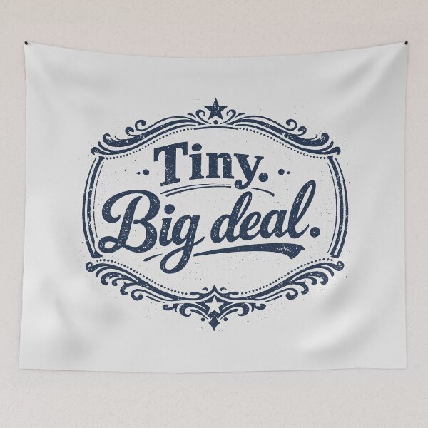Item preview, Tiny Big Deal Vintage Typography designed and sold by SplashTastic.