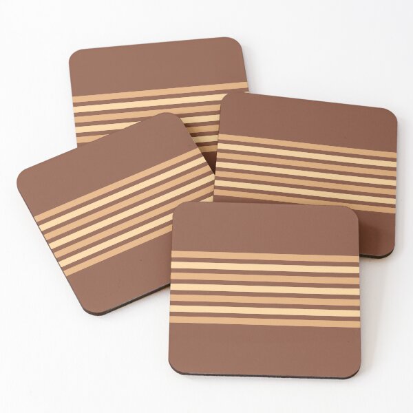 Item preview, Brown, fawn & caramel horizontal lines designed and sold by Mint + Midnight.
